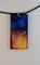 Handmade Red, Yellow, and Blue Rectangle Pendant Necklace or Keychain product 2